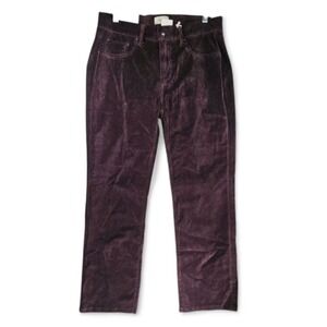 DL1961 Velvet Ankle Jeans Size 27 Straight Stretchy Mulberry Purple Instasculpt